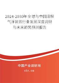 2024-2030年全球與中國溶解氣浮裝置行業(yè)發(fā)展深度調(diào)研與未來趨勢預(yù)測報告