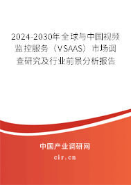 2024-2030年全球與中國(guó)視頻監(jiān)控服務(wù)（VSAAS）市場(chǎng)調(diào)查研究及行業(yè)前景分析報(bào)告