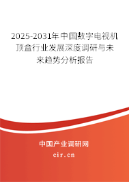 2025-2031年中國(guó)數(shù)字電視機(jī)頂盒行業(yè)發(fā)展深度調(diào)研與未來(lái)趨勢(shì)分析報(bào)告