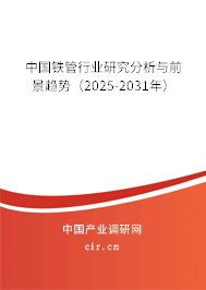 中國鐵管行業(yè)研究分析與前景趨勢（2025-2031年）