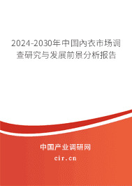 2023-2029年中國內(nèi)衣市場調(diào)查研究與發(fā)展前景分析報告
