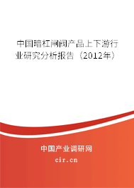 中國暗杠閘閥產品上下游行業(yè)研究分析報告（2012年）