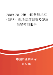 2009-2012年中國數(shù)碼相框（DPF）市場深度調(diào)查及發(fā)展前景預(yù)測報(bào)告