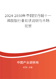 2024-2030年中國寶丹酮十一烯酸酯行業(yè)現(xiàn)狀調(diào)研與市場前景