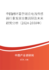 中國閉環(huán)霍爾效應(yīng)電流傳感器行業(yè)發(fā)展全面調(diào)研及未來趨勢分析（2024-2030年）