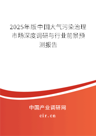 2025年版中國大氣污染治理市場深度調(diào)研與行業(yè)前景預(yù)測報(bào)告
