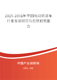 2025-2031年中國電動軌道車行業(yè)發(fā)展研究與前景趨勢報告