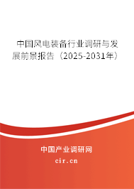 中國(guó)風(fēng)電裝備行業(yè)調(diào)研與發(fā)展前景報(bào)告（2025-2031年）