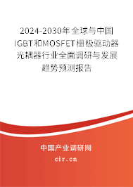 2024-2030年全球與中國IGBT和MOSFET柵極驅動器光耦器行業(yè)全面調研與發(fā)展趨勢預測報告