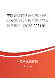 中國(guó)即熱式快速電熱水器行業(yè)發(fā)展現(xiàn)狀分析與市場(chǎng)前景預(yù)測(cè)報(bào)告（2025-2031年）