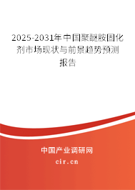 2025-2031年中國聚醚胺固化劑市場現(xiàn)狀與前景趨勢預(yù)測報告