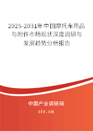 2025-2031年中國摩托車用品與附件市場現(xiàn)狀深度調研與發(fā)展趨勢分析報告