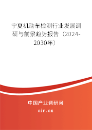 寧夏機(jī)動(dòng)車檢測(cè)行業(yè)發(fā)展調(diào)研與前景趨勢(shì)報(bào)告（2024-2030年）