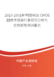 2025-2031年中國RGB CMOS圖像傳感器行業(yè)研究分析與前景趨勢預(yù)測報(bào)告