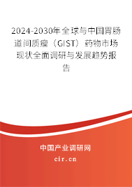 2024-2030年全球與中國(guó)胃腸道間質(zhì)瘤（GIST）藥物市場(chǎng)現(xiàn)狀全面調(diào)研與發(fā)展趨勢(shì)報(bào)告