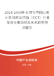 2024-2030年全球與中國心臟計(jì)算機(jī)斷層掃描（CCT）行業(yè)發(fā)展全面調(diào)研及未來趨勢預(yù)測報(bào)告