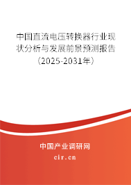 中國(guó)直流電壓轉(zhuǎn)換器行業(yè)現(xiàn)狀分析與發(fā)展前景預(yù)測(cè)報(bào)告（2025-2031年）