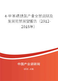 4-甲苯磺酰氯產(chǎn)業(yè)全景調(diào)研及發(fā)展前景展望報告（2012-2018年）