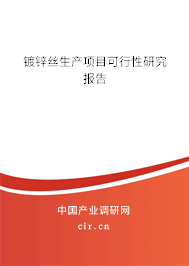 鍍鋅絲生產(chǎn)項目可行性研究報告