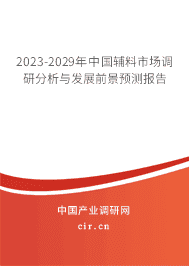 2023-2029年中國輔料市場調(diào)研分析與發(fā)展前景預(yù)測報告