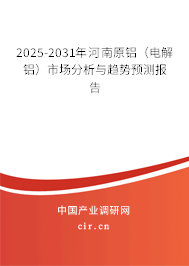 2025-2031年河南原鋁（電解鋁）市場(chǎng)分析與趨勢(shì)預(yù)測(cè)報(bào)告