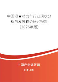 中國(guó)混合動(dòng)力車行業(yè)現(xiàn)狀分析與發(fā)展趨勢(shì)研究報(bào)告（2025年版）