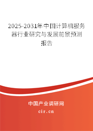 2025-2031年中國計算機服務(wù)器行業(yè)研究與發(fā)展前景預(yù)測報告