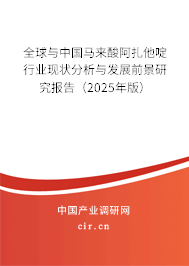全球與中國馬來酸阿扎他啶行業(yè)現(xiàn)狀分析與發(fā)展前景研究報(bào)告（2025年版）