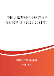 中國人造石材行業(yè)研究分析與趨勢預(yù)測（2025-2031年）