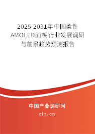 2025-2031年中國柔性AMOLED面板行業(yè)發(fā)展調研與前景趨勢預測報告