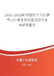 2025-2031年中國生產(chǎn)力促進中心行業(yè)發(fā)展深度調(diào)研與未來趨勢報告