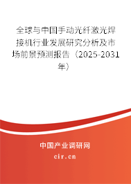 全球與中國(guó)手動(dòng)光纖激光焊接機(jī)行業(yè)發(fā)展研究分析及市場(chǎng)前景預(yù)測(cè)報(bào)告（2025-2031年）