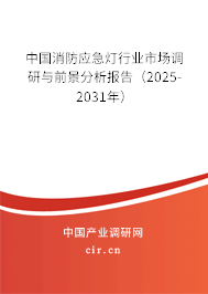 中國(guó)消防應(yīng)急燈行業(yè)市場(chǎng)調(diào)研與前景分析報(bào)告（2025-2031年）