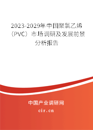 2023-2029年中國聚氯乙烯（PVC）市場調(diào)研及發(fā)展前景分析報(bào)告