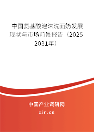 中國氨基酸泡沫洗面奶發(fā)展現(xiàn)狀與市場前景報告（2025-2031年）