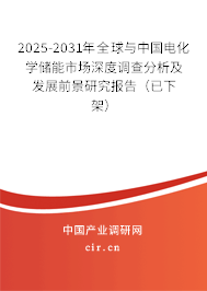 2025-2031年全球與中國(guó)電化學(xué)儲(chǔ)能市場(chǎng)深度調(diào)查分析及發(fā)展前景研究報(bào)告（已下架）