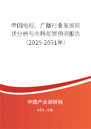 中國電視、廣播行業(yè)發(fā)展現(xiàn)狀分析與市場前景預(yù)測報告（2025-2031年）
