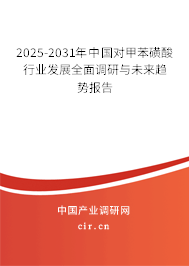 2025-2031年中國對甲苯磺酸行業(yè)發(fā)展全面調(diào)研與未來趨勢報(bào)告