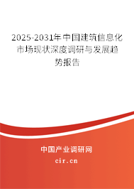 2025-2031年中國(guó)建筑信息化市場(chǎng)現(xiàn)狀深度調(diào)研與發(fā)展趨勢(shì)報(bào)告