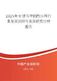 2025年全球與中國耐火磚行業(yè)發(fā)展調(diào)研與發(fā)展趨勢分析報告