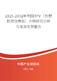 2025-2031年中國TPV（熱塑性硫化橡膠）市場研究分析與發(fā)展前景報(bào)告