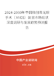 2024-2030年中國(guó)微創(chuàng)青光眼手術(shù)（MIGS）裝置市場(chǎng)現(xiàn)狀深度調(diào)研與發(fā)展趨勢(shì)預(yù)測(cè)報(bào)告