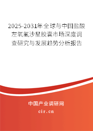 2025-2031年全球與中國(guó)鹽酸左氧氟沙星膠囊市場(chǎng)深度調(diào)查研究與發(fā)展趨勢(shì)分析報(bào)告