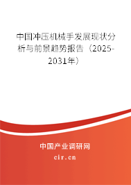 中國沖壓機械手發(fā)展現(xiàn)狀分析與前景趨勢報告（2025-2031年）