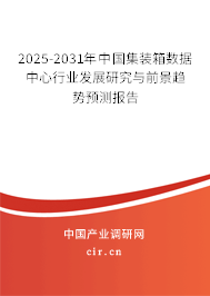 2025-2031年中國集裝箱數(shù)據(jù)中心行業(yè)發(fā)展研究與前景趨勢預(yù)測報(bào)告