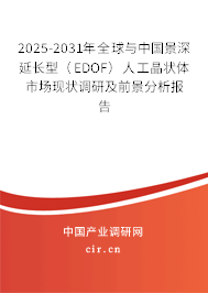 2025-2031年全球與中國景深延長型（EDOF）人工晶狀體市場現(xiàn)狀調(diào)研及前景分析報(bào)告
