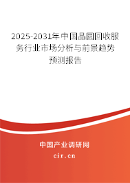 2025-2031年中國(guó)晶圓回收服務(wù)行業(yè)市場(chǎng)分析與前景趨勢(shì)預(yù)測(cè)報(bào)告