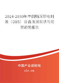 2024-2030年中國(guó)腦深部電刺激（DBS）設(shè)備發(fā)展現(xiàn)狀與前景趨勢(shì)報(bào)告