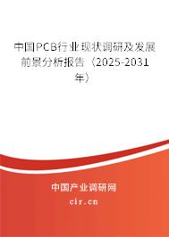 中國(guó)PCB行業(yè)現(xiàn)狀調(diào)研及發(fā)展前景分析報(bào)告（2025-2031年）