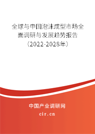 全球與中國泡沫成型市場全面調(diào)研與發(fā)展趨勢報(bào)告（2022-2028年）
